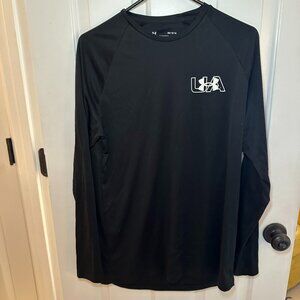 Under Armour Black Long Sleeve Shirt with Logo